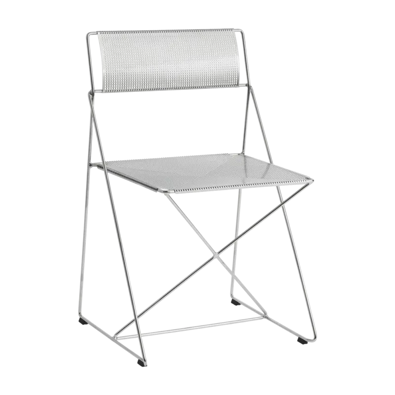 Chaise en acier chromé 50x45x77cm X-line - Hay