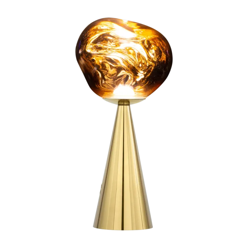 Lampe portable en abs doré 28cm Melt - Tom Dixon
