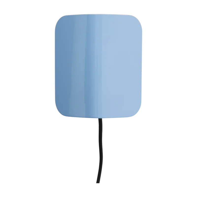 Applique murale en acier bleu 13x9x16cm Apex - Hay
