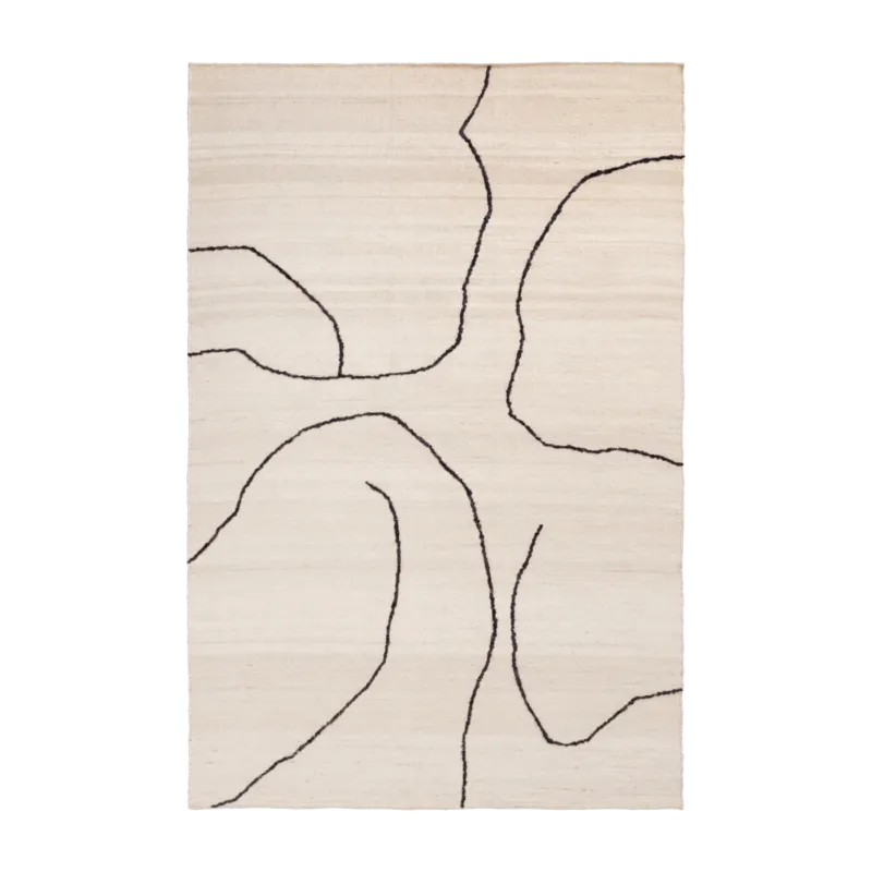 Tapis en jute beige 170x240cm Gesso - Ferm living