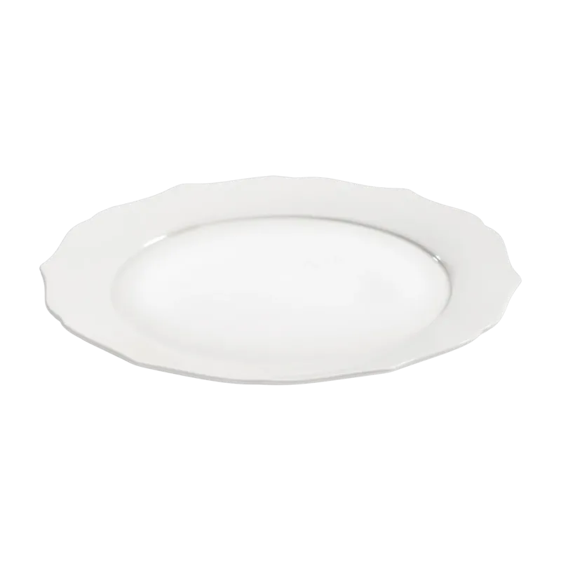 Assiette à diner en porcelaine blanche 26cm Silhouette - Serax