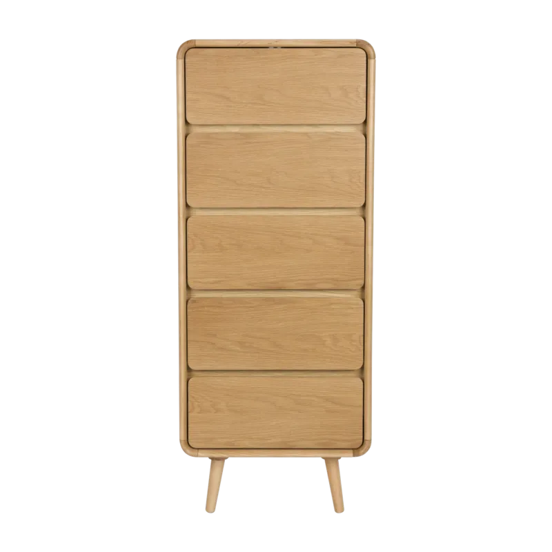 Commode en bois naturel 40x45x112cm Rise - Zuiver