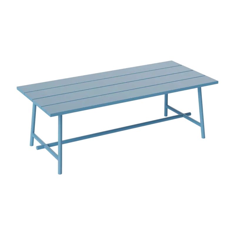 Table de jardin rectangulaire en aluminium bleu 220x100x76cm Fred's - Fatboy