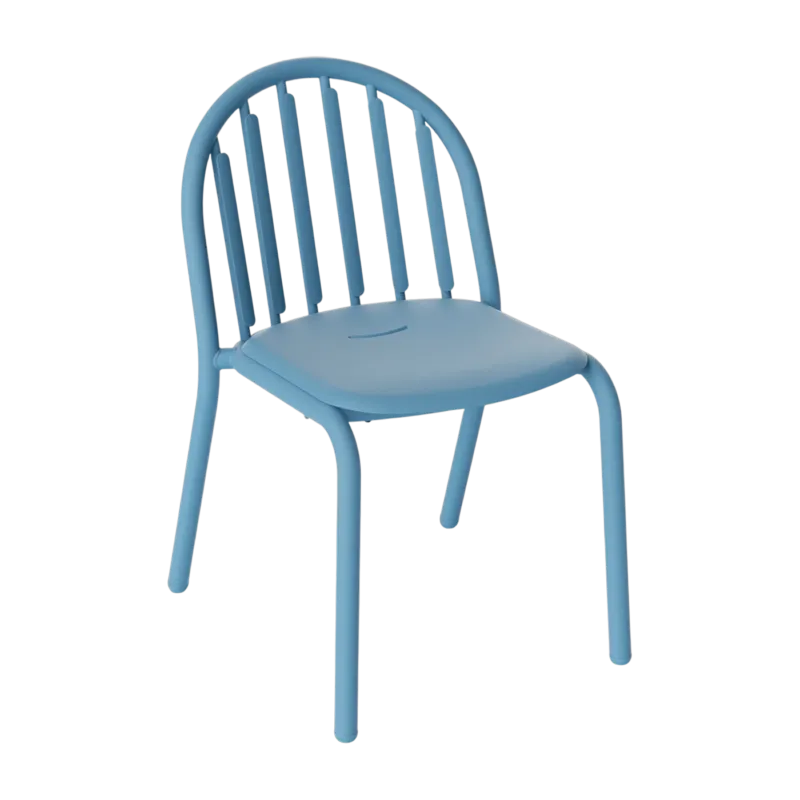 Chaise de jardin en aluminium bleu 52x56x80cm Fred's - Fatboy