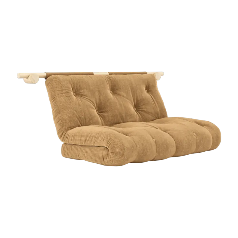 Canapé convertible en polyester argile brune 135x200cm Hooked - Karup Design