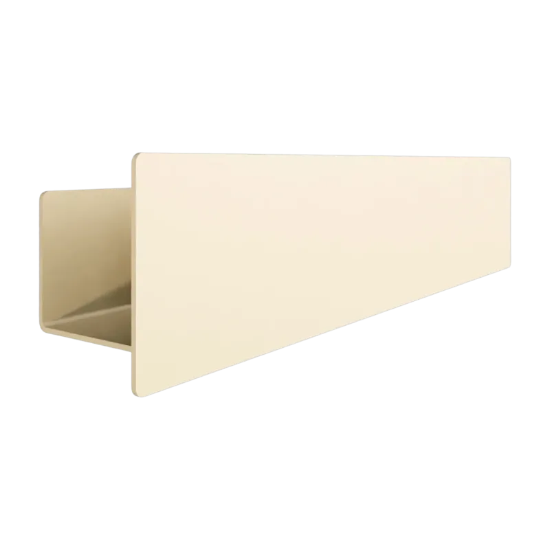 Étagère porte-savons en aluminium beige cashew 50cm Shea - Metallbude