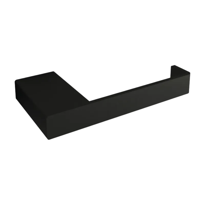 Porte-rouleau papier toilette en acier noir 8x15cm Tuali - Metallbude
