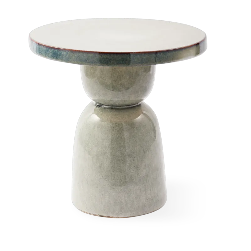 Table d'appoint en céramique gris 40x40cm Pawn - Pols Potten