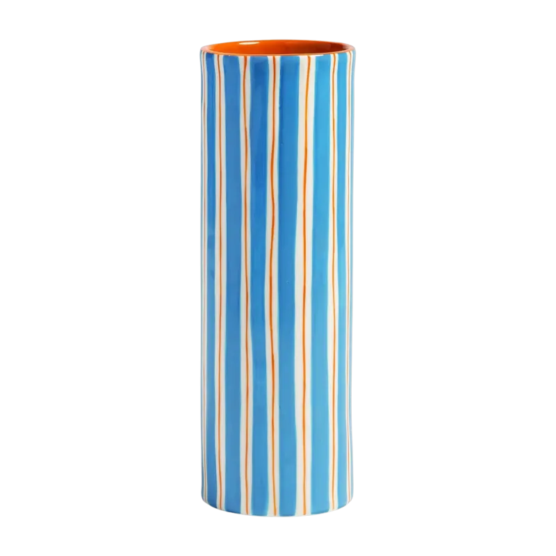 Vase en porcelaine coloré rayé - &klevering
