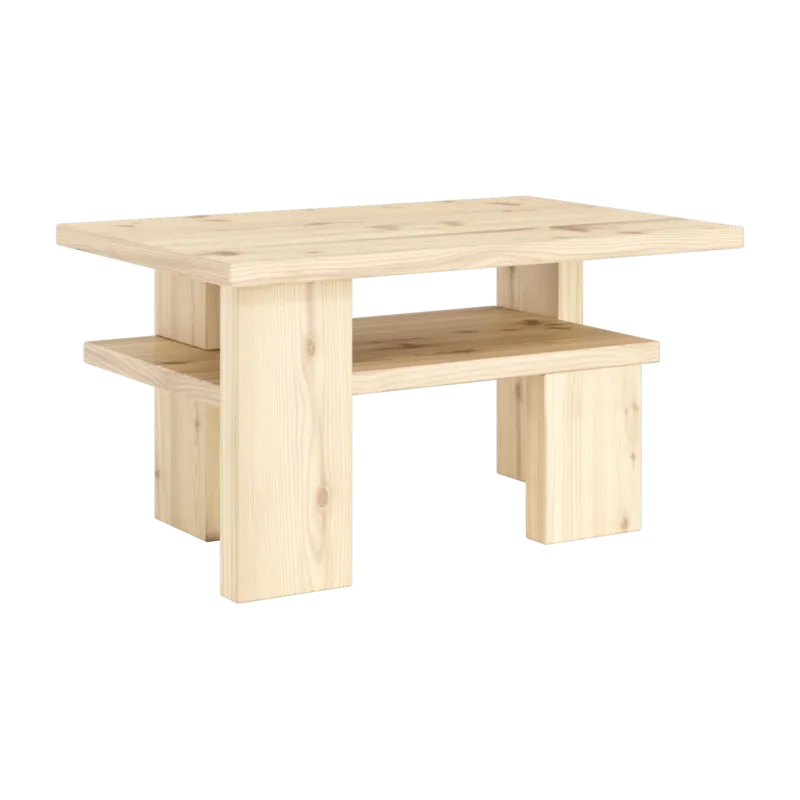 Table basse en pin naturel 68x45x36cm Japan - Karup Design