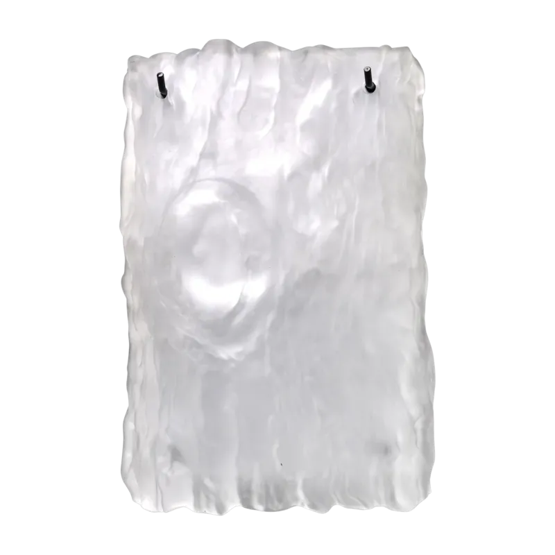 Applique murale en verre et acier blanc 16,5x10x26cm Oak - Serax