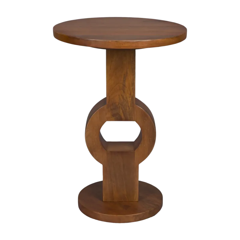 Table d'appoint en bois de manguier 36x53cm Tondo - Dutchbone