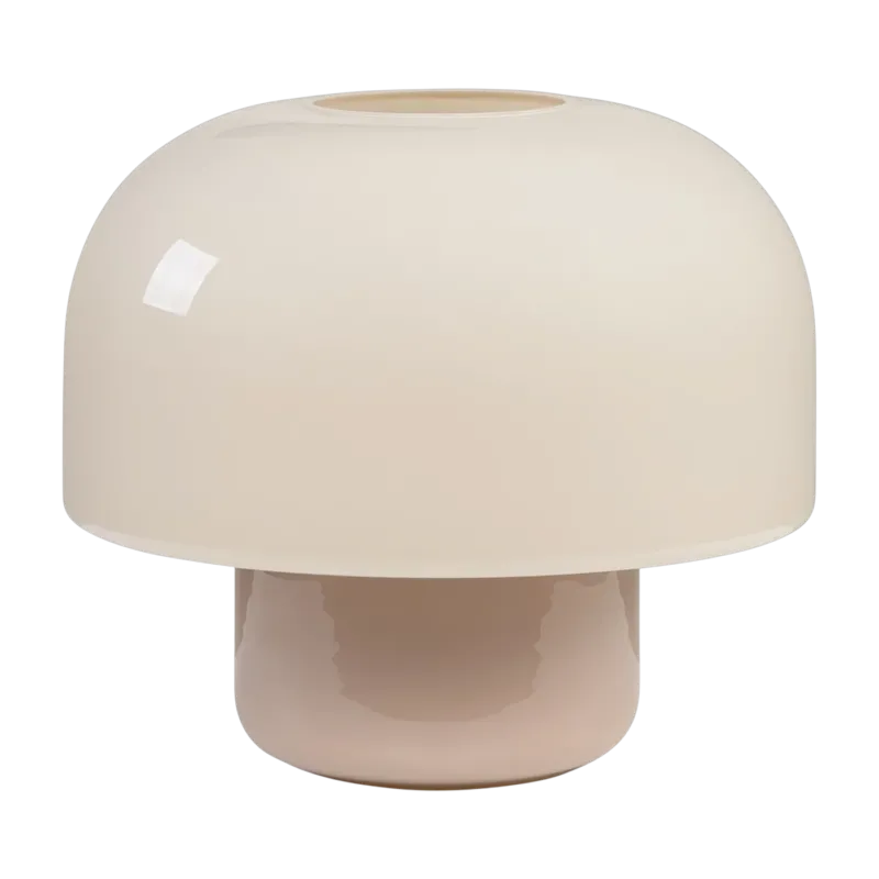Lampe à poser en verre macchiato et gris chaud 29x25cm Kasumi - Versmissen