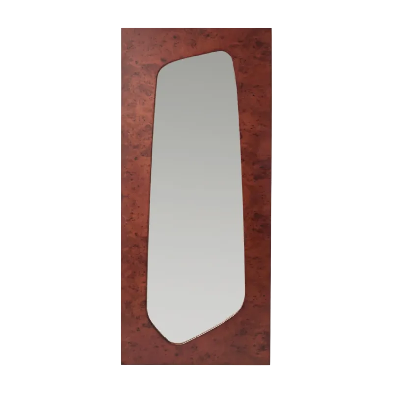 Miroir en ronce de peuplier foncé 55x135cm Folia - Ferm living
