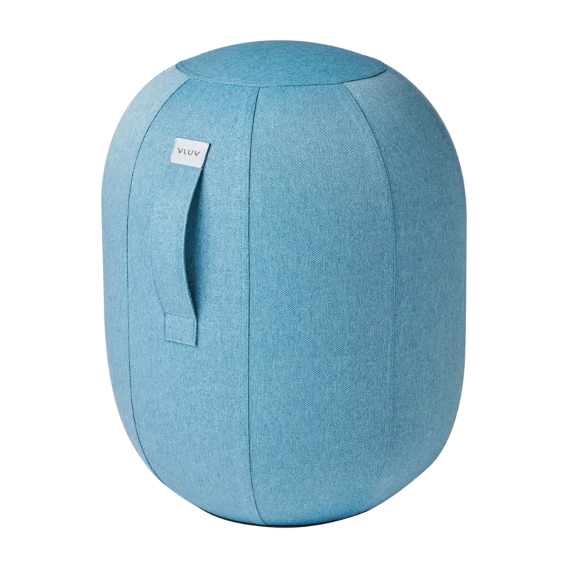 Siège érgonomique en tissu bleu glace Kapsul Leiv - VLUV