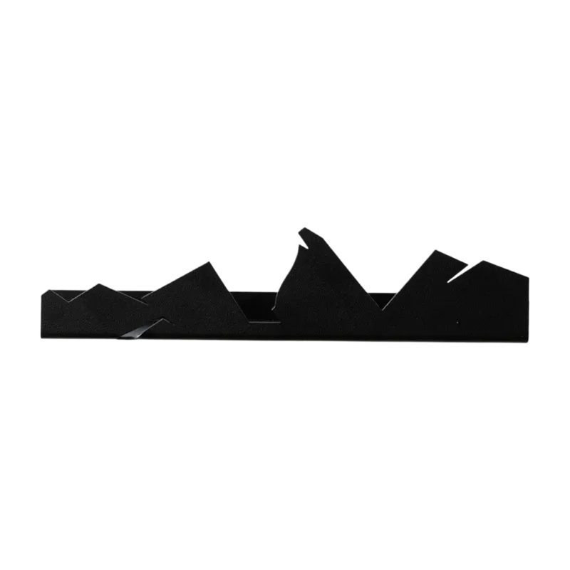Etagère murale en acier noir 31x2x9cm Mountains - Emko