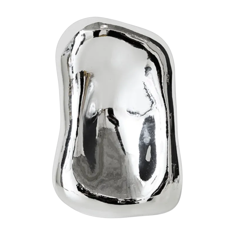 Sculpture en verre chromé 22x14,3x 6,5cm 70's céramique - HKliving