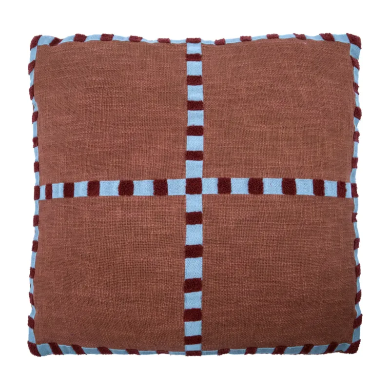 Housse de coussin en coton marron 50cm Hdcross - House Doctor