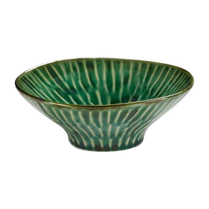 Assiette creuse en céramique vert 17x6cm Lanza - Serax
