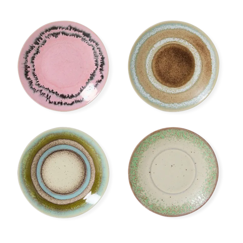 Coupelles creuses en grès coloré 11,5 x 8 cm 70s ceramics - HKliving