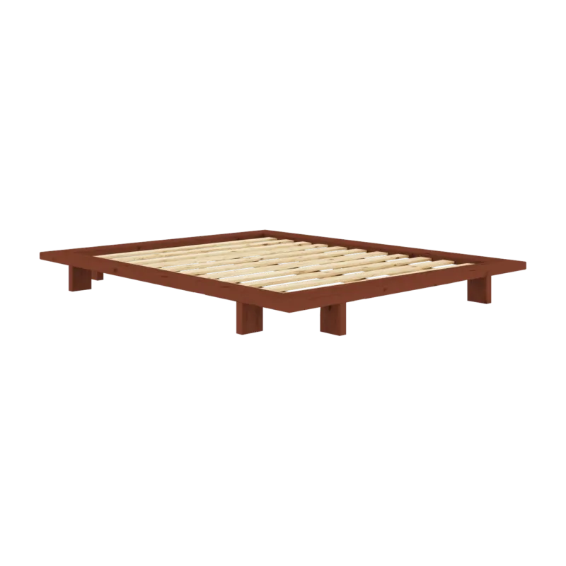 Sommier en bois de pin terra red 160 x 200 cm Japan - Karup Design