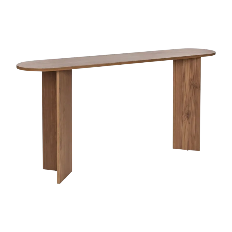Console en bois beige 35x150x75cm Sira - Home Design