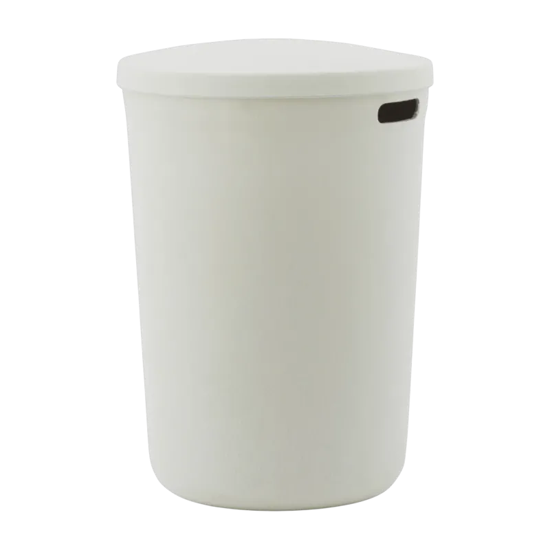 Panier à linge en tissu recyclé blanc crème 46,5x64,5cm Hide - Normann Copenhagen