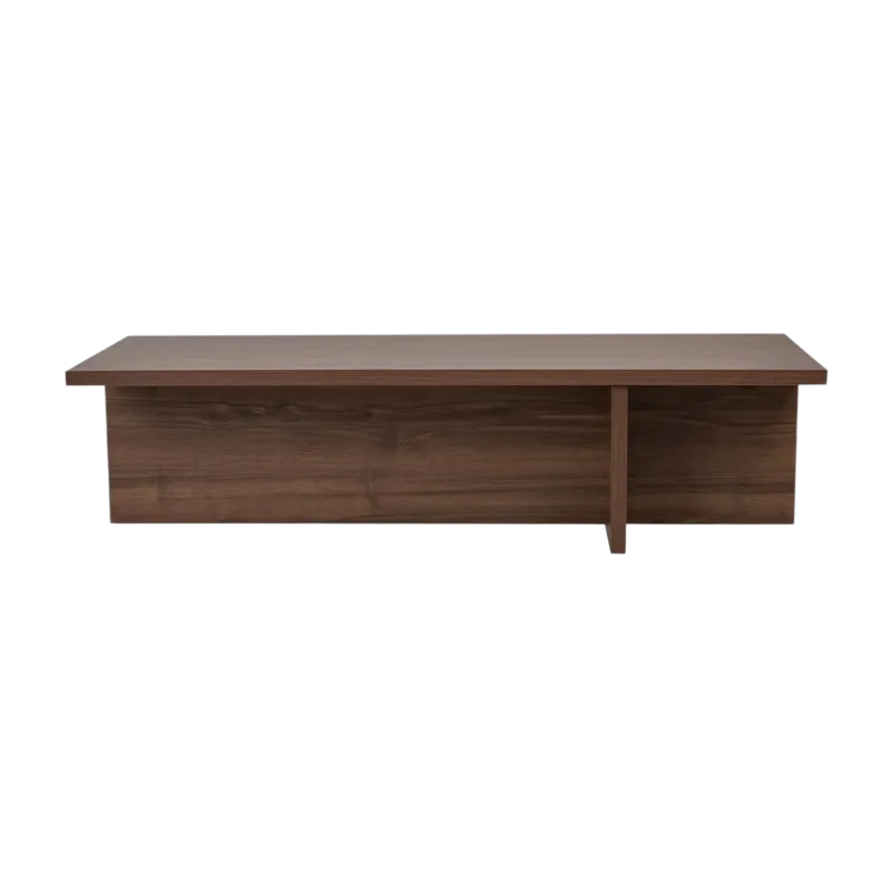 Table basse rectangulaire en bois de noyer 120x45x35cm Harbor - Home Design