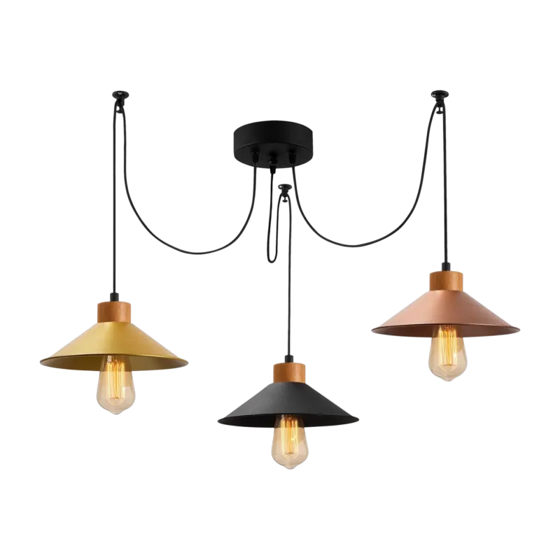 Suspensions en acier tricolore 114x24x100cm Manavgat - home Design