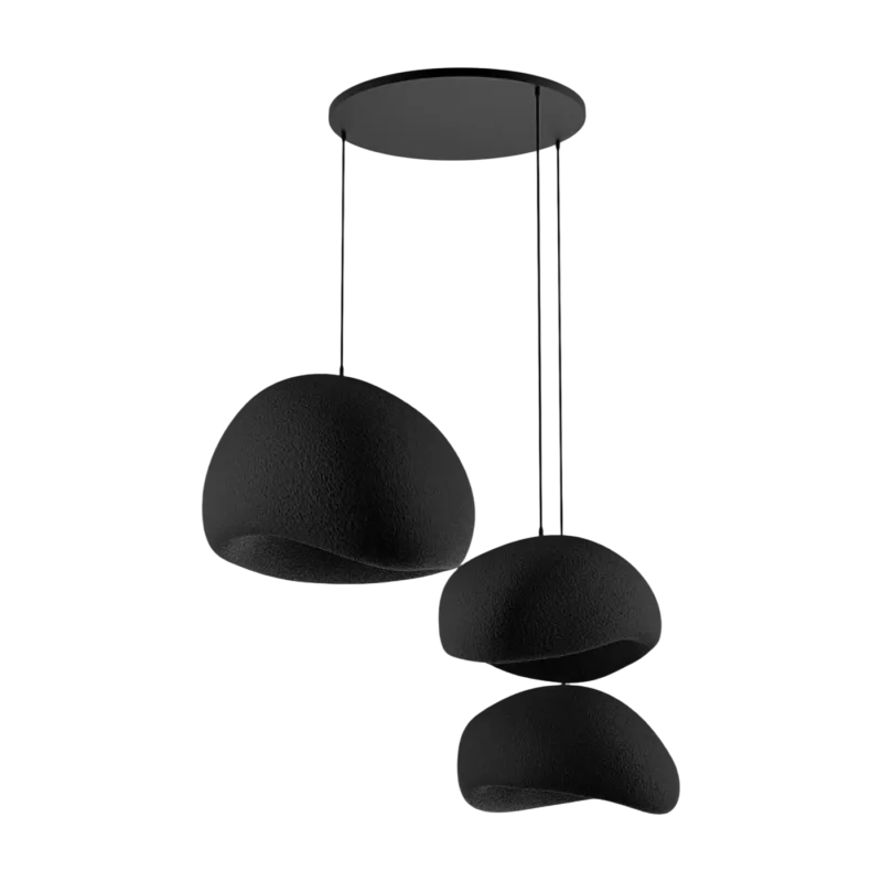 Suspensions en polymère noir 42x38x120cm Wabi Sabi Stillforms - Home Design