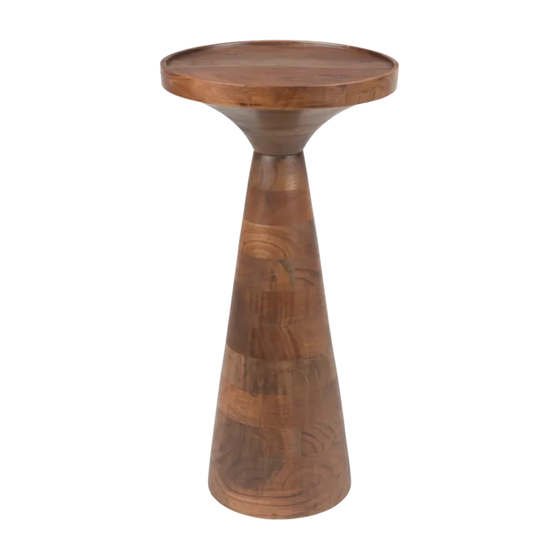 Table d'appoint en bois d'acacia et aluminium 28x56cm Floss - Zuiver