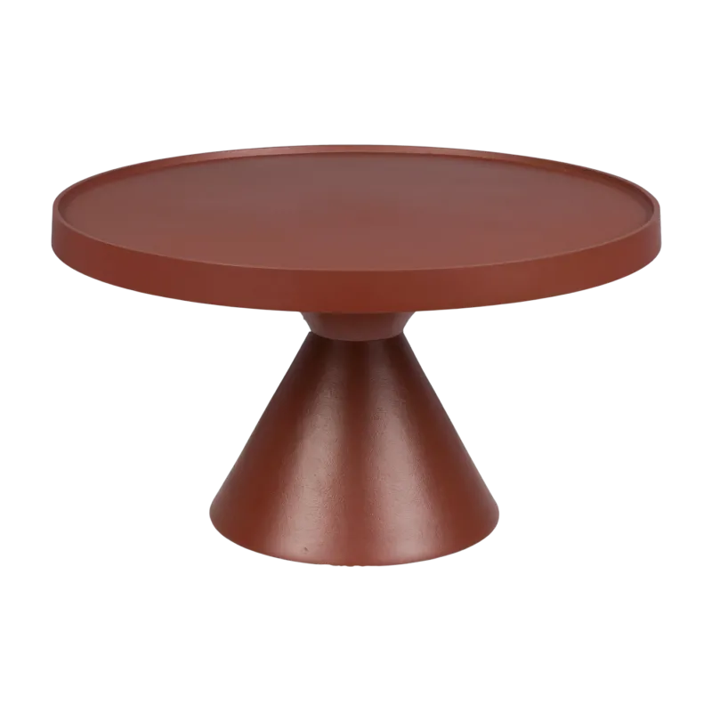 Table basse en aluminium rouge brique 60x33cm Floss - Zuiver