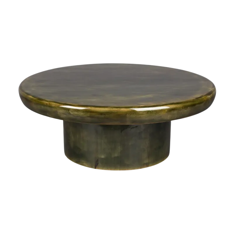 Table basse en bois de manguier vert 60x35cm Mush - Dutchbone