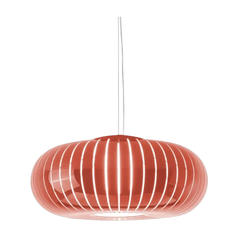 Suspension en plastique recyclé orange 50x43cm Teresa - Kartell