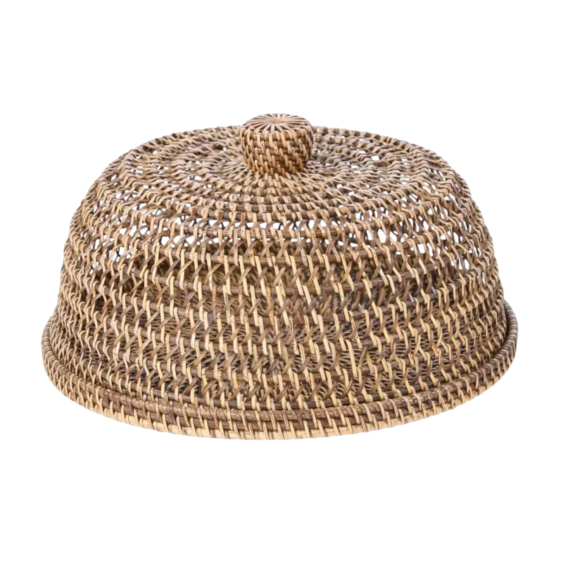 Cloche alimentaire en rotin 12x27cm - Bazar Bizar