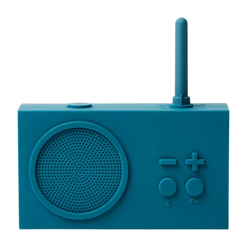 Radio FM & Enceinte Bluetooth bleu canard Tykho 3 - Lexon - The Cool Republic