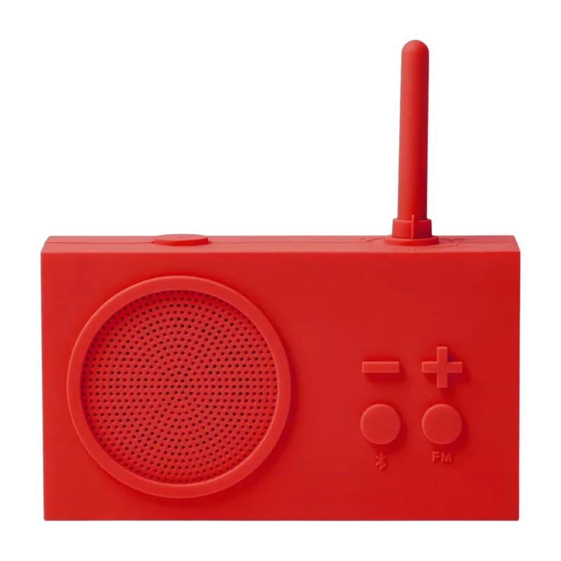Radio FM & Enceinte Bluetooth rouge Tykho 3 - Lexon - The Cool Republic
