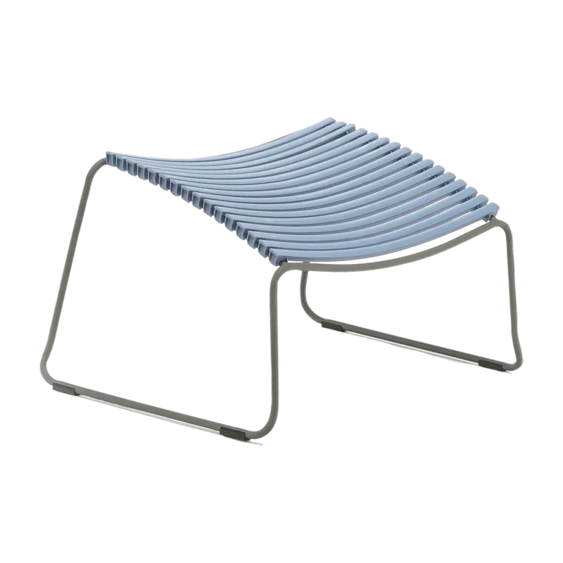 Repose-pieds en métal et plastique bleu pigeon CLICK - Houe - The Cool Republic
