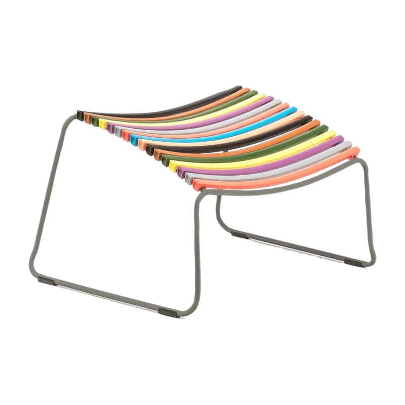 Repose-pieds en métal et plastique multicolore CLICK - Houe - The Cool Republic