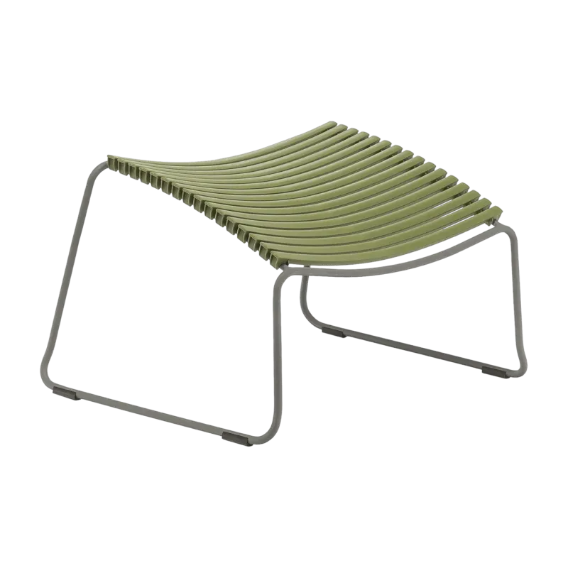 Repose-pieds en métal et plastique vert olive CLICK - Houe - The Cool Republic
