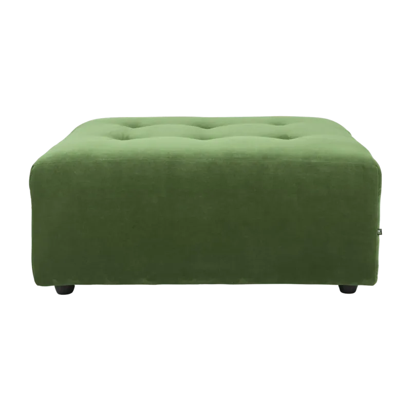 Repose-pieds en velours vert Vint - Hkliving - The Cool Republic