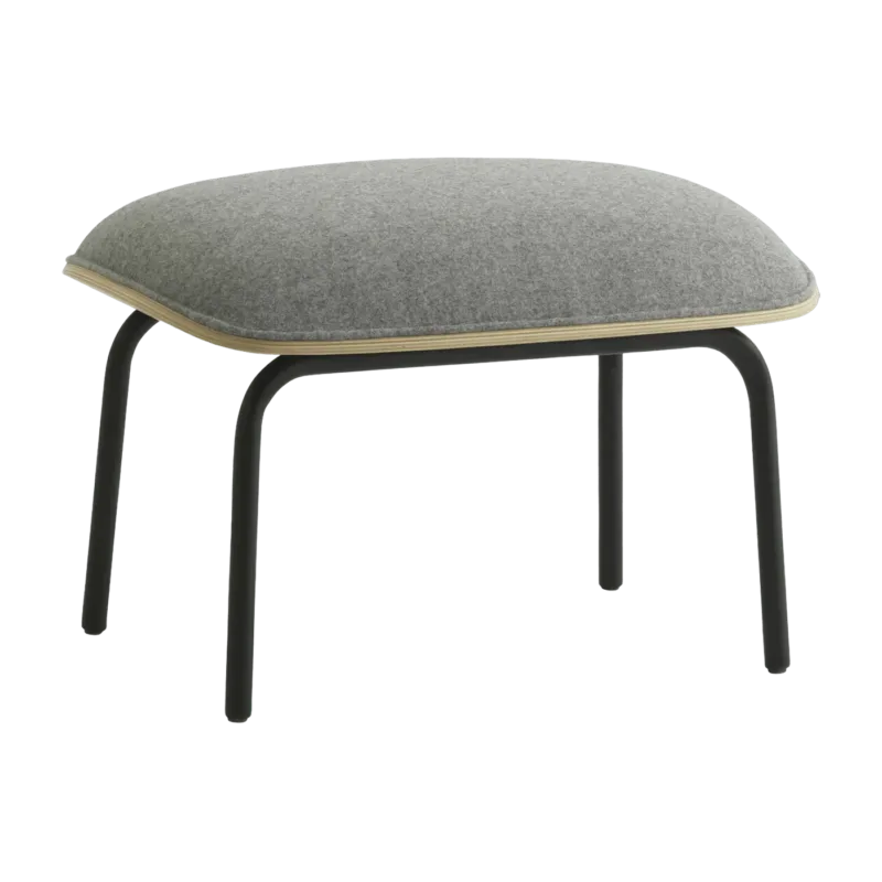 Reposepieds gris coque en chêne naturel Pad Footstool Oak/Synergy Synergy LDS16 - Normann Copenhagen - The Cool Republic