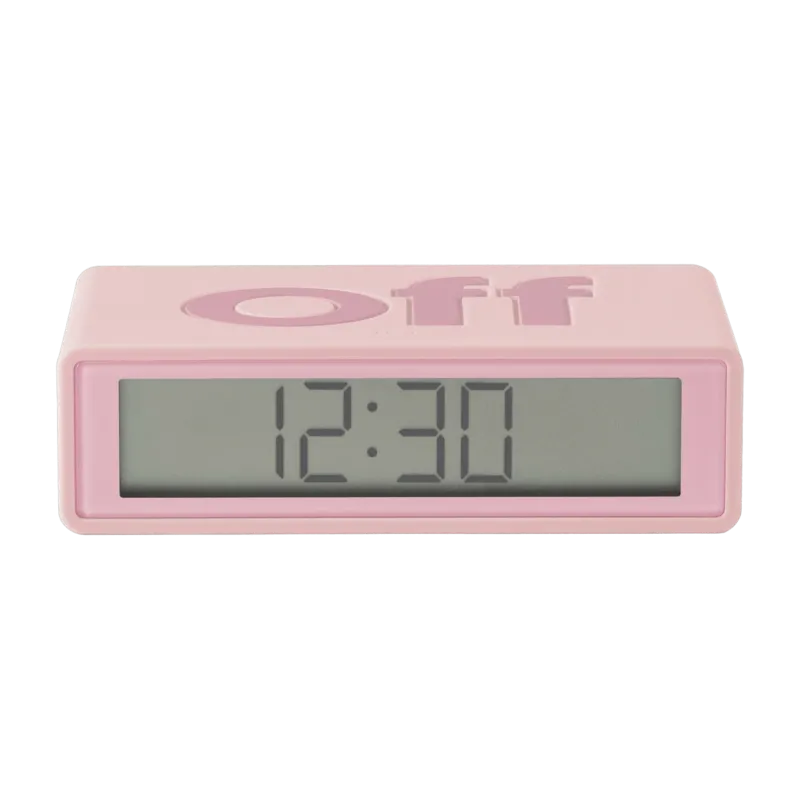 Réveil Flip de voyage rose - Lexon Design - The Cool Republic
