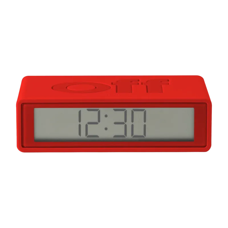 Réveil Flip de voyage rouge - Lexon Design - The Cool Republic