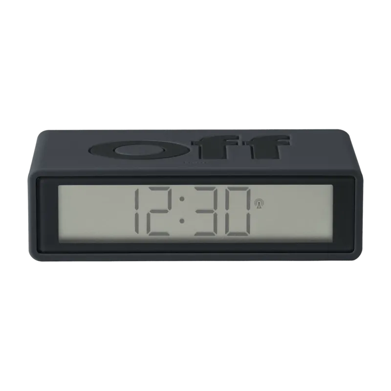 Réveil Flip gris foncé - Lexon Design - The Cool Republic