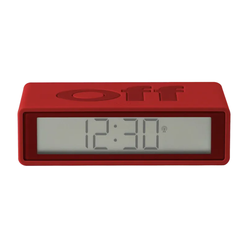 Réveil Flip rouge - Lexon Design - The Cool Republic