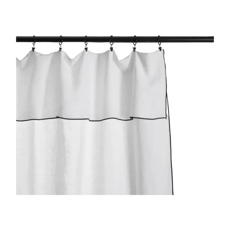 Rideau en lin blanc 150x280 Carlina - Madura - The Cool Republic