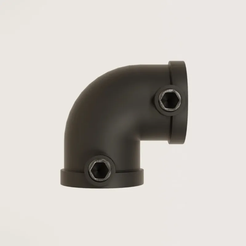 Rohrverbinder 90 Grad schwarz
