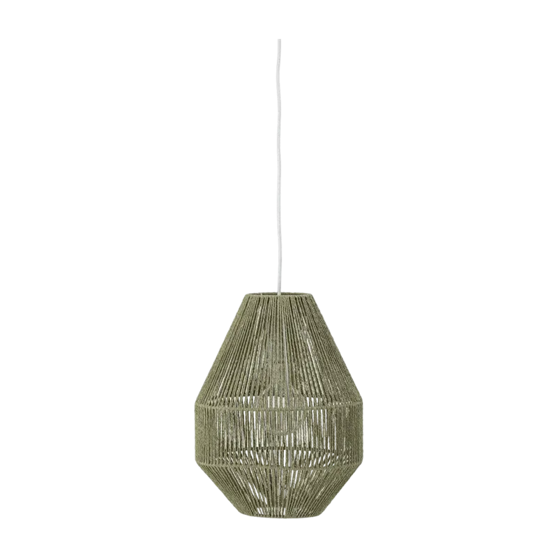 Sacco Lampe À Suspension Verte Papier - Bloomingville - The Cool Republic