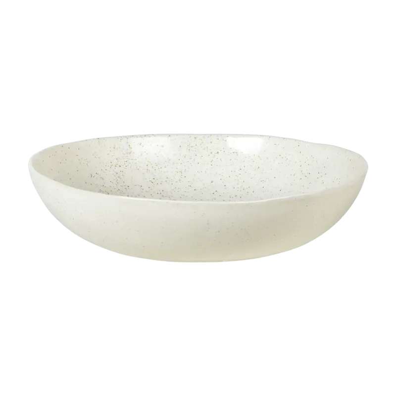 Saladier en grès crème 34,5 cm Nordic Vanilla - Broste Copenhagen - The Cool Republic